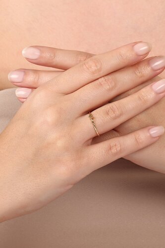 Minimal İki Kelebekli Yüzük