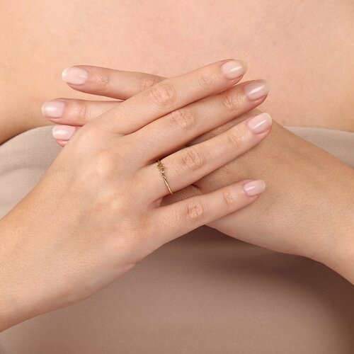 Minimal İki Kelebekli Yüzük