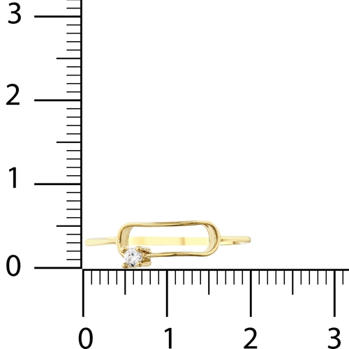 Minimal Taşlı Dikdörtgen Çerçeve Yüzük