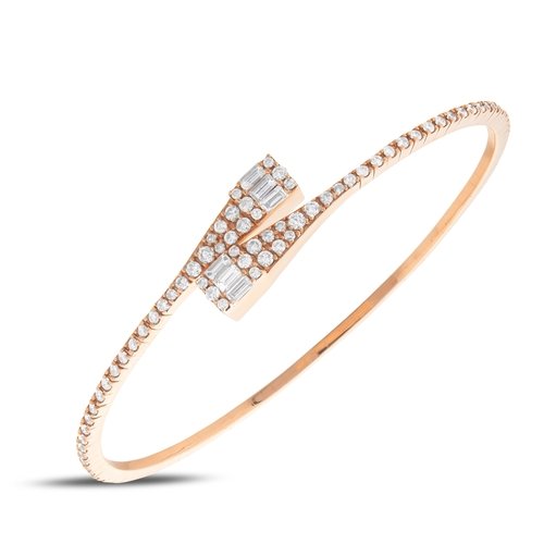 PIRLANTA 1.47 CT. TASARIM BAGET KELEPÇE BİLEKLİK