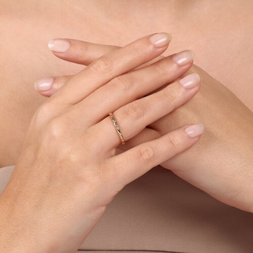 Sıra Taşlı Düz Yüzük