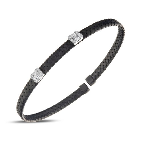 PIRLANTA 0.23 CT. TASARIM BAGET KELEPÇE BİLEKLİK