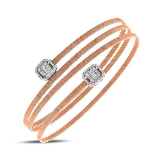 PIRLANTA 0.30 CT. TASARIM BAGET SARMAL BİLEKLİK