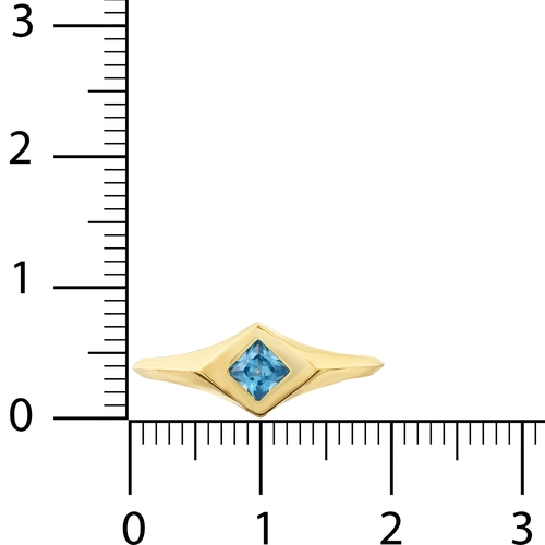 Aqua Kare Taşlı Yüzük