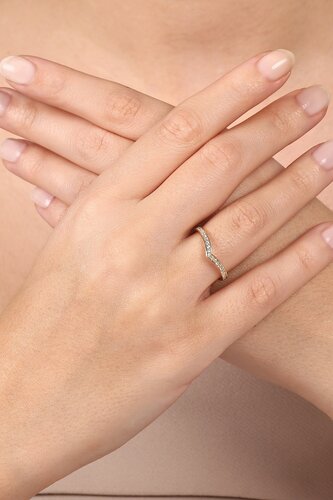 Taç Yarım Tur Yüzük