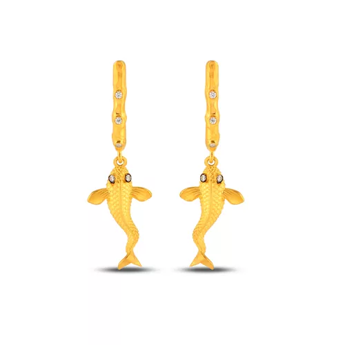 Balık Motifli Küpe