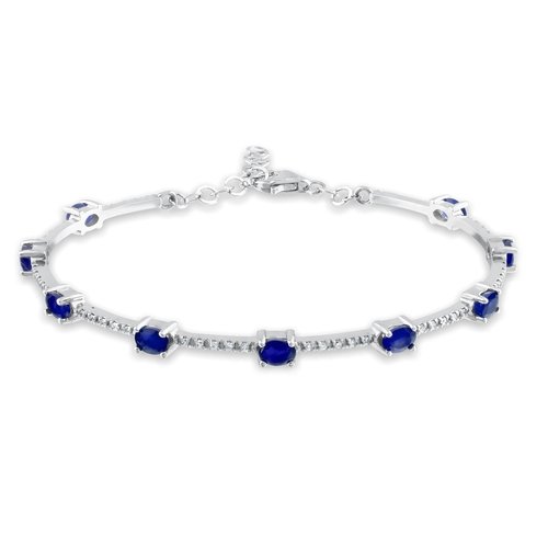 SAFİR PIRLANTA KELEPÇE BİLEKLİK