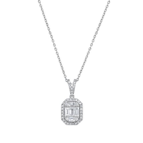 PIRLANTA 0.62 CT. BAGET KOLYE