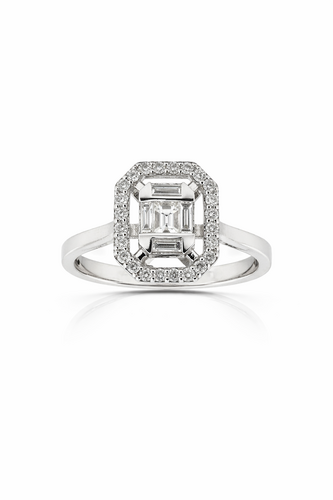 0.59 ct. Baguette Diamond Ring