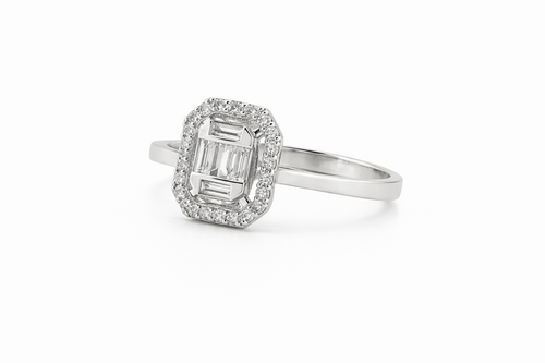 0.59 ct. Baguette Diamond Ring