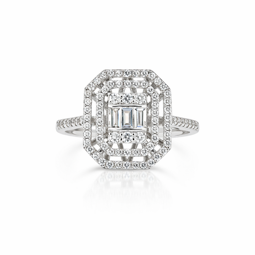 0.53 CT DIAMOND BAGUETTE RING