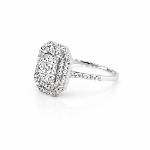0.53 CT DIAMOND BAGUETTE RING