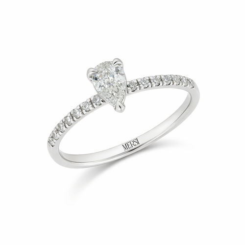 Diamond Teardrop Ring