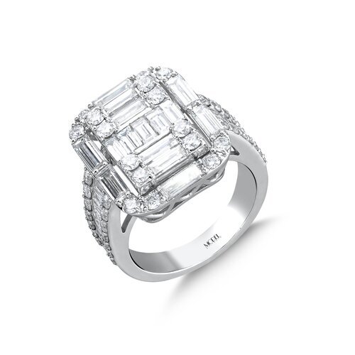 PIRLANTA BAGET YÜZÜK (İÇYAZISI)