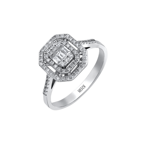 PIRLANTA 0.32 CT BAGET YÜZÜK