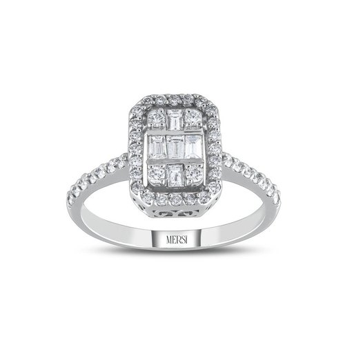 0.59 CT BAGET YÜZÜK