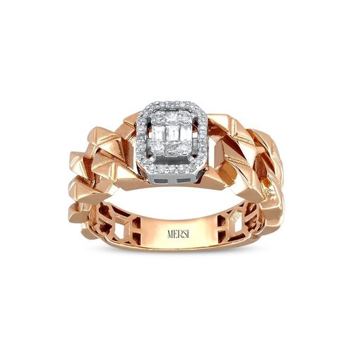 PIRLANTA 0.16 CT. BAGET YÜZÜK