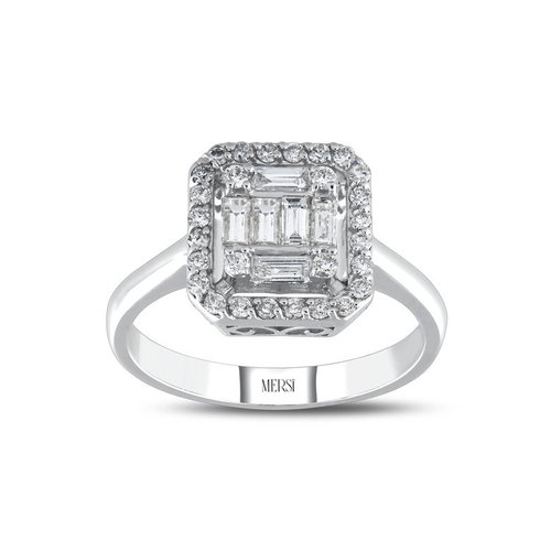 PIRLANTA 0.54 CT BAGET YÜZÜK (içyazı)