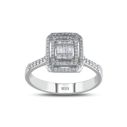 PIRLANTA 0.32 CT. BAGET YÜZÜK