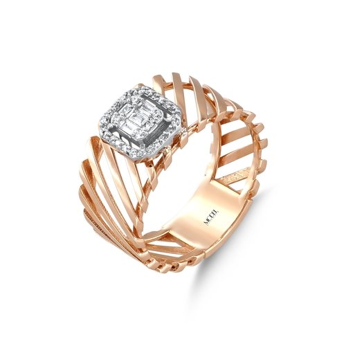 PIRLANTA 0.17 CT. BAGET YÜZÜK