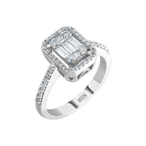 PIRLANTA 0.48 CT. BAGET YÜZÜK