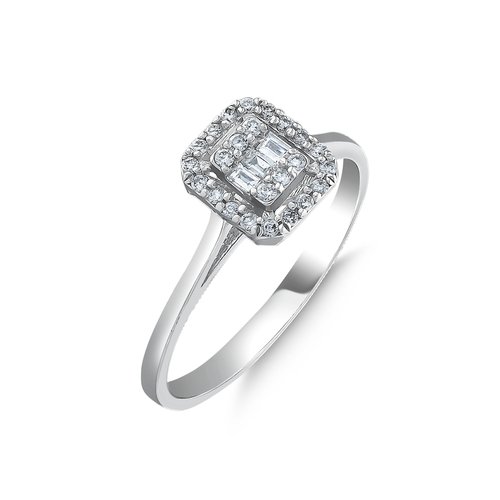 PIRLANTA 18 CT. BAGET YÜZÜK (içyazı)