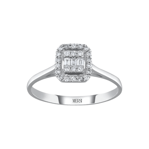 PIRLANTA 18 CT. BAGET YÜZÜK