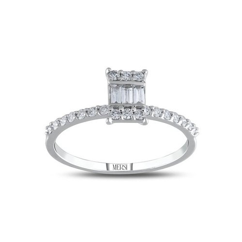 PIRLANTA 0.29 CT. BAGET YÜZÜK