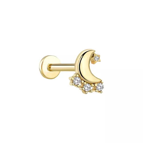 MİNİ TAŞLI AY TRAGUS KÜPE