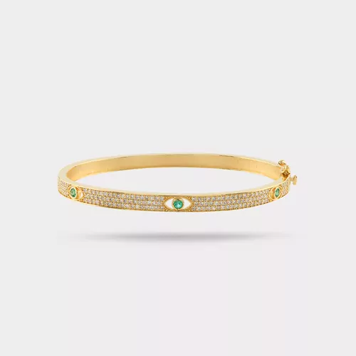 EYE ZÜMRÜT PIRLANTA KELEPÇE BİLEKLİK