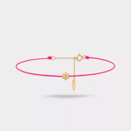 BLOSSOM NEON PEMBE İP BİLEKLİK