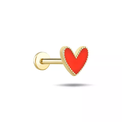 MİNELİ KALP TRAGUS KÜPE