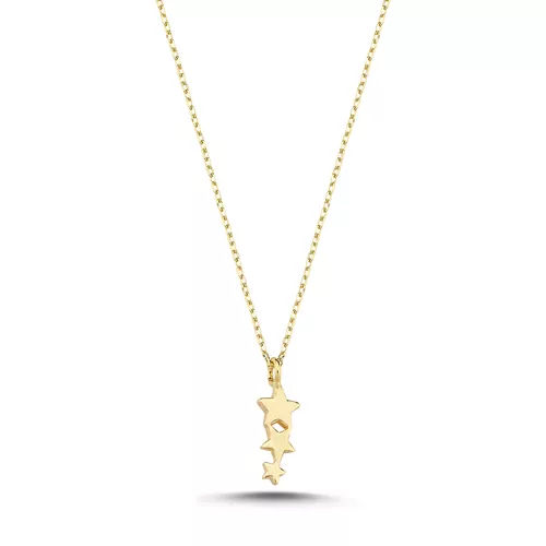 ALTIN SIRALI YILDIZ KOLYE