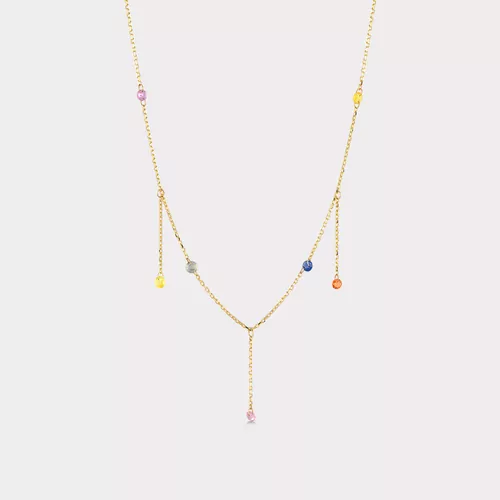 FLOPHT RENKLİ SAFİR KOLYE