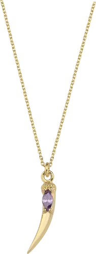 ALTIN MOR TAŞLI KILINÇ KOLYE