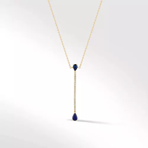 DAMLA SAFİR PIRLANTA KOLYE