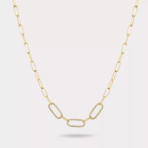 SLYVA PIRLANTA ATAÇ ZİNCİR KOLYE