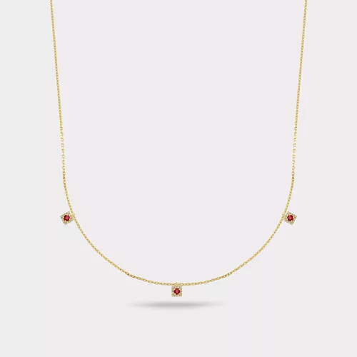 PIVOTA YAKUT PIRLANTA KOLYE