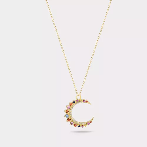 CRESCENT RENKLİ SAFİR KOLYE