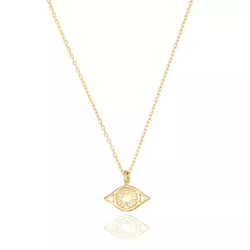 ALTIN MİNİ GÖZ KOLYE