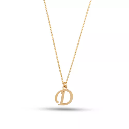 ALTIN D HARFLİ KOLYE