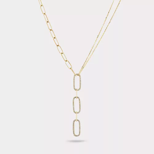 FIDELS PIRLANTA ATAÇ ZİNCİR KOLYE