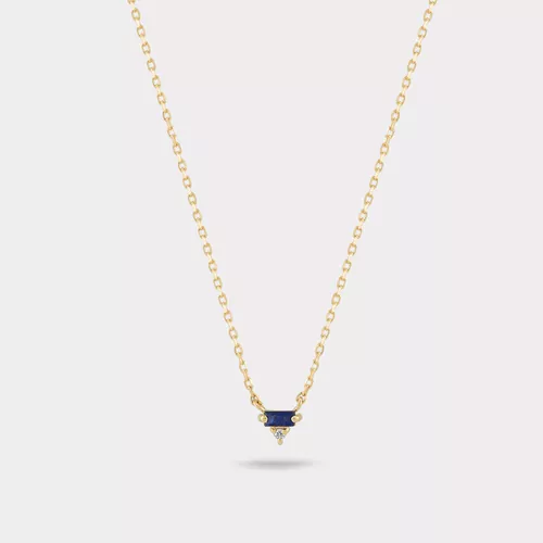 MILA SAFİR BAGET KOLYE