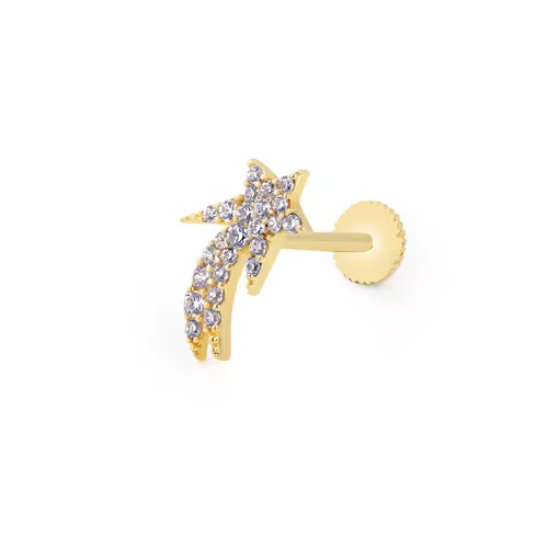 TAŞLI KUYRUKLU YILDIZ TRAGUS KÜPE