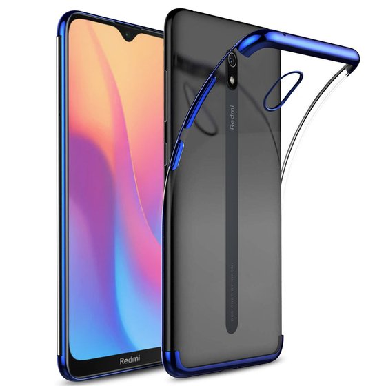 Microsonic Xiaomi Redmi 8A Kılıf Skyfall Transparent Clear Mavi