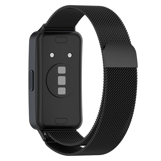 Microsonic Huawei Band 10 Milanese Loop Kordon Siyah