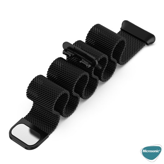 Microsonic Huawei Band 10 Milanese Loop Kordon Siyah