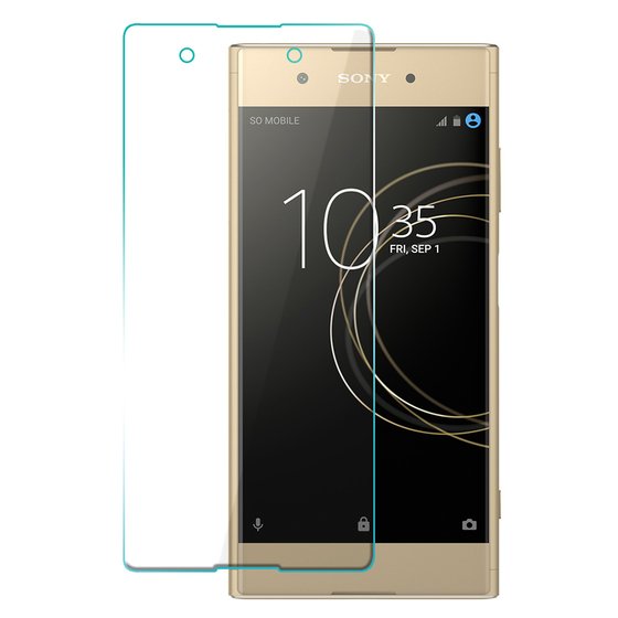 Microsonic Sony Xperia XA1 Plus Tam Kaplayan Temperli Cam Ekran koruyucu Kırılmaz Film Şeffaf