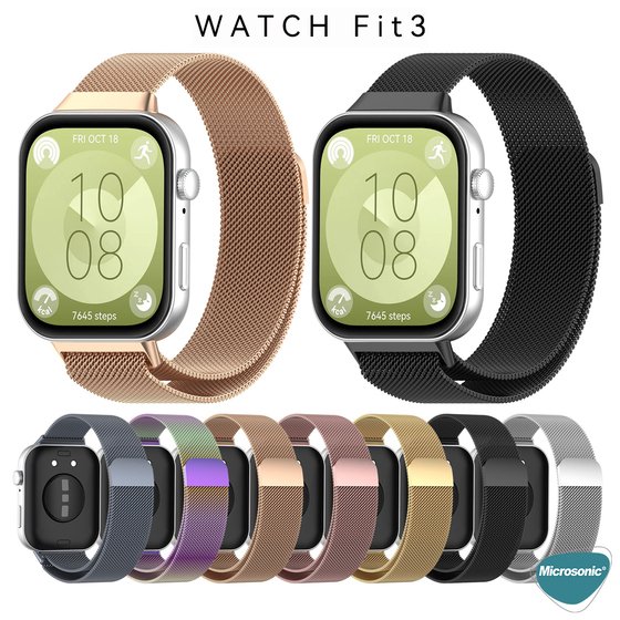Microsonic Huawei Watch Fit 4 Milanese Loop Kordon Gold