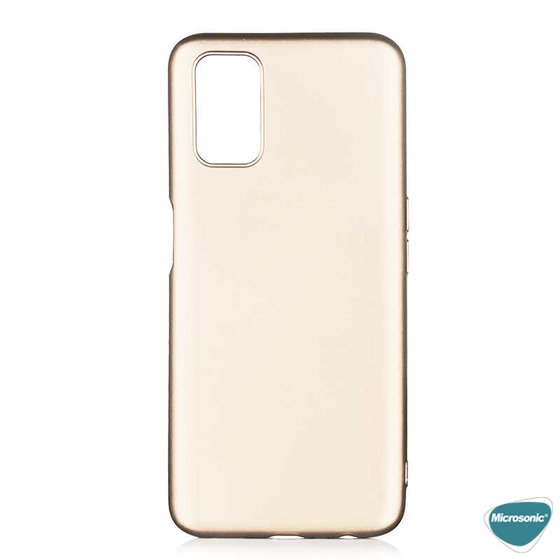 Microsonic Matte Silicone Oppo A72 Kılıf Gold